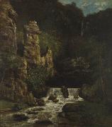 Gustave Courbet Landscape with Waterfall oil on canvas